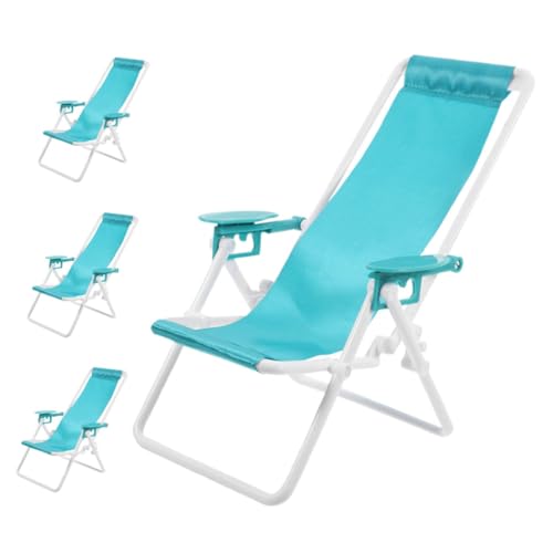 Gatuida 4 Stück Faltbare Möbel für Puppenhäuser Realistisches Mini Beach Chair für DIY Bastelprojekte und Partydekorationen Gatuida 4 Stück Faltbare Möbel für Puppenhäuser Realistisches Mini Beach Chair für DIY Bastelprojekte und Partydekorationen von Gatuida