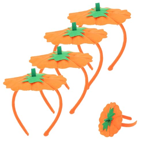 Gatuida 4 Stück Halloween Haarreif mit Langlebigem Kreativem Kürbis Design für Kostüm und Cosplay Partys Praktischer Party Prop für Halloween Festlichkeiten und Karneval von Gatuida
