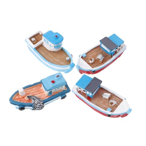 Gatuida 4 Stück Harzfischerboot Ornamente Mini Winzige Boote Realistisch Dekoration Miniaturen Boote Boot Miniatur Winzig Bootsdekor Miniaturmodell Eines Fischerbootes Miniboot Harz Gatuida 4 Stück Harzfischerboot Ornamente Mini Winzige Boote Realistisch Dekoration Miniaturen Boote Boot Miniatur Winzig Bootsdekor Miniaturmodell Eines Fischerbootes Miniboot Harz von Gatuida