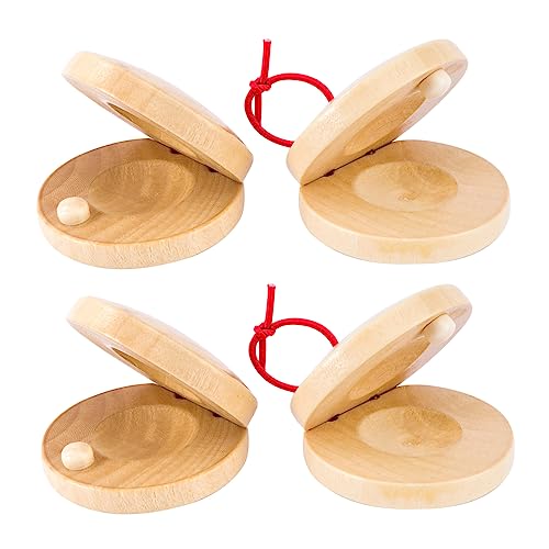 Gatuida 4 Stück Kastagnetten aus Holz Fingerkastagnetten für Kleinkinder Kastagnetten für lehrreich Schlagzeug Musikinstrument Kastagnettenspielzeug für Musikspielzeug hölzern Khaki Gatuida 4 Stück Kastagnetten aus Holz Fingerkastagnetten für Kleinkinder Kastagnetten für lehrreich Schlagzeug Musikinstrument Kastagnettenspielzeug für Musikspielzeug hölzern Khaki von Gatuida