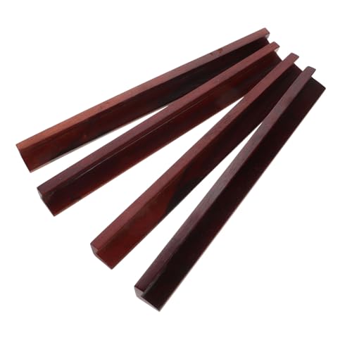 Gatuida 4 Stück Mini Mahjong Ruler aus Holz Grooved Domino Halter für American Mahjong Leicht und Tragbar und Spielvergnügen Unterwegs von Gatuida