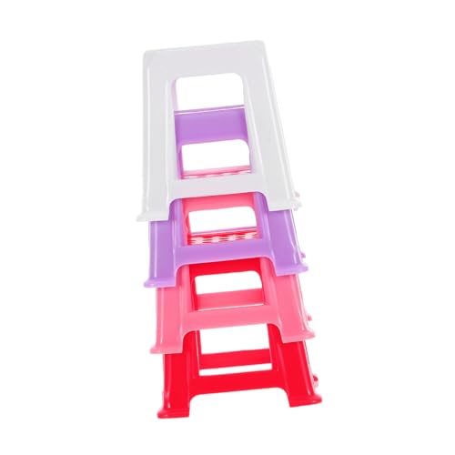 Gatuida 4stücke Teiliges Set Miniaturmöbel Für Kleine Stühle Und Hocker Für Puppenhausdekoration von Gatuida