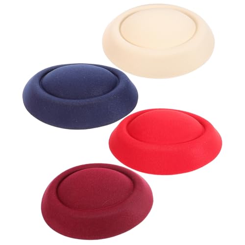 Gatuida 4 Stück Mini Zylinderhüte aus Verschleißfestem Material DIY Hut Basis für Bastelarbeiten Haarschmuck und Kleine Kopfbedeckungen Geeignet für Erwachsene Einfach zu Gestalten von Gatuida