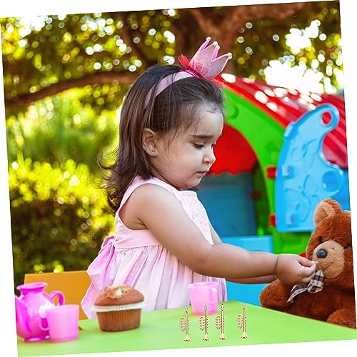 Gatuida 4 Stück Miniatur Musikinstrumente Teilig Kleine Kunststoff Instrumente mit Realistischem Design Langlebige Puppenhaus Dekoration für DIY Miniaturwelt und Rollenspiele von Gatuida