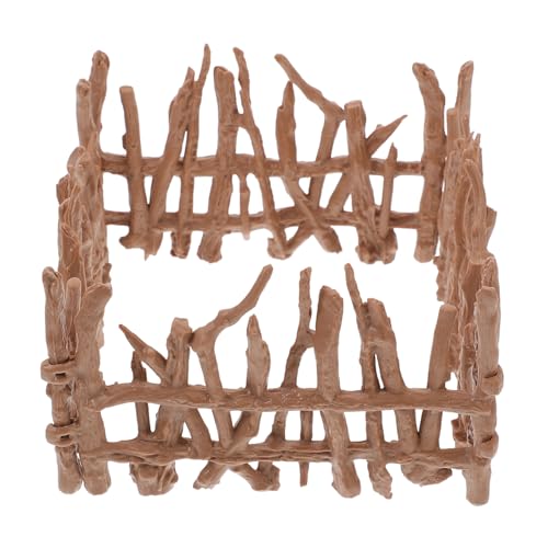 Gatuida 4 Stück Miniatur Feengartenzaun Realistischer Zaun für Kinder Kleiner Gartendekoration Sicheres Lernspielzeug für Vorschulkinder für Selbstgemacht Projekte und Puppenhäuser von Gatuida