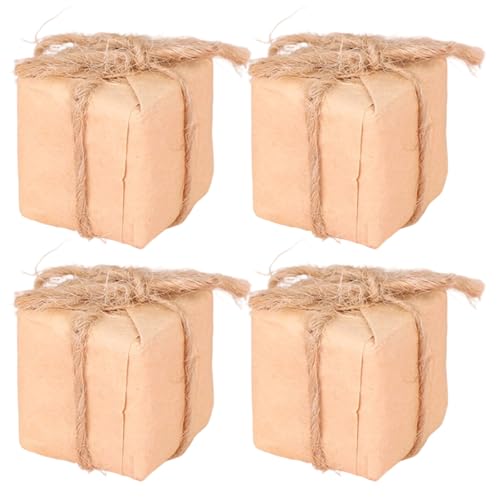 Gatuida 4 Stück Puppenhaus-Miniaturen: 1:12 Puppenhaus-Miniatur-Geschenkboxen – Mini-Geburtstagsornamente-Dekor – Kraftpapier-Verpackung, Mini-Box-Modell Gatuida 4 Stück Puppenhaus-Miniaturen: 1:12 Puppenhaus-Miniatur-Geschenkboxen – Mini-Geburtstagsornamente-Dekor – Kraftpapier-Verpackung, Mini-Box-Modell von Gatuida