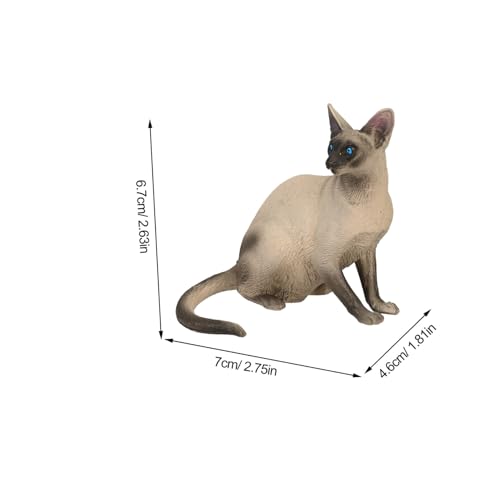 Gatuida 4 Stück Realistische Katzenfigur Kleine Deko Katzen Modell Detailgetreu Farbenfroh für Schreibtisch Garten Schlafzimmer und Edukative Nutzung von Gatuida