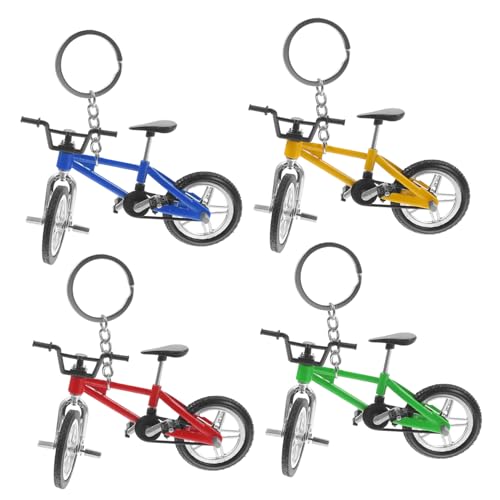 Gatuida 4 Stück Schlüsselanhänger Modelle Zubehör Finger-Bike-rennanhänger Finger-Mountainbike-anhänger Fingerbike-Modell Finger-Mountainbike- -Modell Legierung von Gatuida