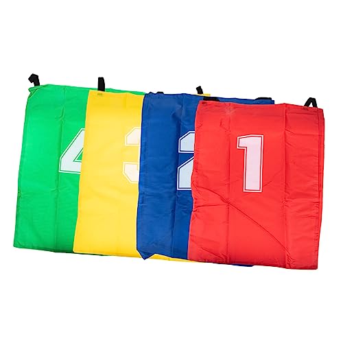 Gatuida 4 Stück Sprungsack Sprungsäcke Jute Springen für Springender Sack spielset Outdoor Outdoor Spiele Karneval Partyspiel Taschen für Kartoffelsackrennen Segeltuch von Gatuida