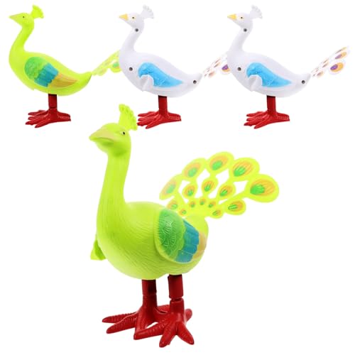 Gatuida 4 Stück Teiliges Aufziehspielzeug Bunte Pfau Figuren Ab Jahren Sicher rutschfest Lustig Kreative Lernspielzeuge Geschenk für Mädchen Jungen von Gatuida