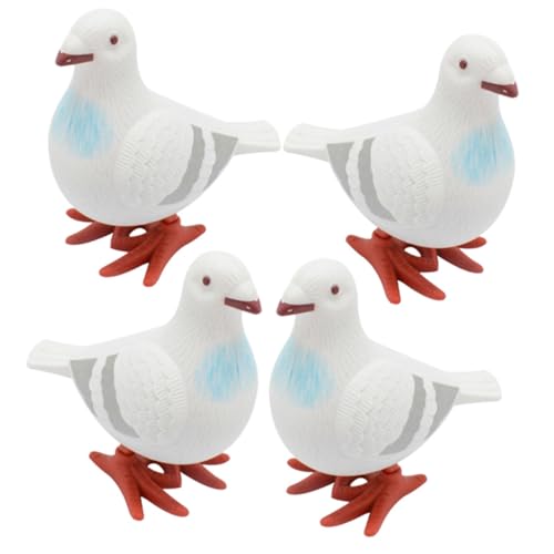 Gatuida 4 Stück Teiliges Aufziehspielzeug Taube Kleine Tierfiguren Lustige Wind Up Spielzeuge für Leicht Langlebig als Party Mitgebsel und für Jungen und Mädchen von Gatuida