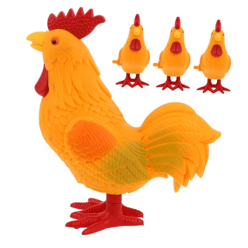Gatuida 4 Stück Teiliges Aufziehspielzeug mit Springendem Huhn Kinderfreundlich und Sicher Buntes Farmtier Design Fördert Bewegung und Spielerisches Lernen für Kleinkinder und von Gatuida
