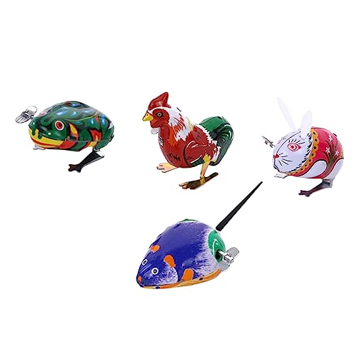 Gatuida 4 Stück Teiliges Blechspielzeug Aufziehspielzeug Tiere mit Bunten Figuren Energiesparende Mechanische Wind Up Spielwaren für Kleinkinder und Junge Mädchen und Einfach zu Bedienen Gatuida 4 Stück Teiliges Blechspielzeug Aufziehspielzeug Tiere mit Bunten Figuren Energiesparende Mechanische Wind Up Spielwaren für Kleinkinder und Junge Mädchen und Einfach zu Bedienen von Gatuida