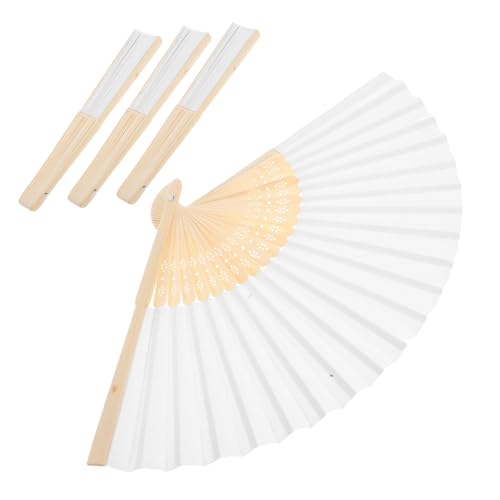 Gatuida 4 Stück Teiliges Faltbarer Weißer DIY Papierfächer zum Bemalen Leerer Performance Handfächer für Party Geburtstagsdeko Malen und Basteln Gatuida 4 Stück Teiliges Faltbarer Weißer DIY Papierfächer zum Bemalen Leerer Performance Handfächer für Party Geburtstagsdeko Malen und Basteln von Gatuida