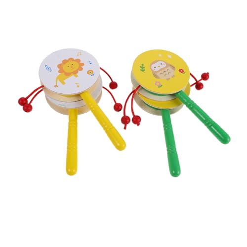 Gatuida 4 Stück Teiliges Holz Klapper Trommel Set mit und Eulendesign Sicherer Langlebiger Holzspielzeug Rassel für Junge Mädchen Beruhigender Pädagogisches Musikinstrument für Kleinkinder Gatuida 4 Stück Teiliges Holz Klapper Trommel Set mit und Eulendesign Sicherer Langlebiger Holzspielzeug Rassel für Junge Mädchen Beruhigender Pädagogisches Musikinstrument für Kleinkinder von Gatuida