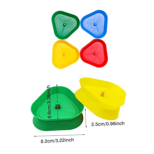 Gatuida 4 Stück Teiliges Kartenspielhalter aus Robustem Dreieckige Kartenhalter für Erwachsene Freihändiges bei Brettspielabenden und Partys Tragbar und rutschfest als Spielzubehör von Gatuida