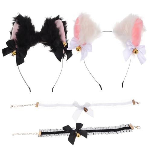 Gatuida 4 Stück Teiliges Katzenohren Stirnband und Niedliche Cosplay accessoires für Frauen Mädchen für Halloween Themen Kostümpartys Gatuida 4 Stück Teiliges Katzenohren Stirnband und Niedliche Cosplay accessoires für Frauen Mädchen für Halloween Themen Kostümpartys von Gatuida