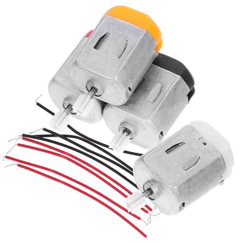 Gatuida 4 Stück Teiliges Mini Dc Elektromotoren für Ferngesteuerte Spielzeugautos Langlebig und Verschleißfest als Ersatzmotoren für Hobby Modelle und Technikprojekte von Gatuida