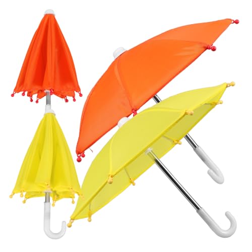 Gatuida 4 Stück Teiliges Mini Puppen Regenschirm Robust und Realistisch Geeignet für Puppen Dekoratives Mini Haus Zubehör in Gelb und Orange Gatuida 4 Stück Teiliges Mini Puppen Regenschirm Robust und Realistisch Geeignet für Puppen Dekoratives Mini Haus Zubehör in Gelb und Orange von Gatuida