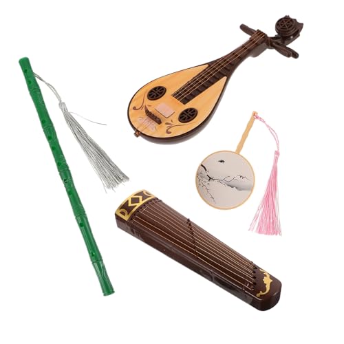 Gatuida 4 Stück Teiliges Miniatur Puppenzubehör Antike Musikinstrumente mit Miniatur Flöte und Fächer Farblich Sortiert Kindgerechtes für Kreative Puppenspiele und Mini Zufällige Farbe Gatuida 4 Stück Teiliges Miniatur Puppenzubehör Antike Musikinstrumente mit Miniatur Flöte und Fächer Farblich Sortiert Kindgerechtes für Kreative Puppenspiele und Mini Zufällige Farbe von Gatuida