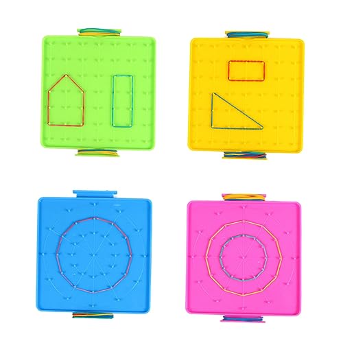 Gatuida 4 Stück Teiliges Nagelbrett Set für Mathematik Geoboard Lernspielzeug für Doppelseitig Zufällige Farben für Geometrische Formen und Mathematische Grundlagen Zufällige Farbe Gatuida 4 Stück Teiliges Nagelbrett Set für Mathematik Geoboard Lernspielzeug für Doppelseitig Zufällige Farben für Geometrische Formen und Mathematische Grundlagen Zufällige Farbe von Gatuida