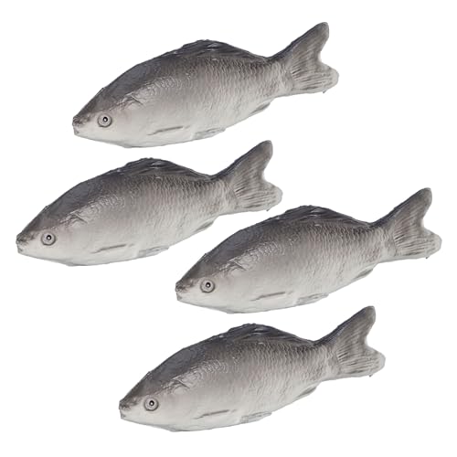 Gatuida 4 Stück Teiliges PU Fischspielzeug Realistisches Künstliches Fischmodell für Desktop Dekoration und Lernspielzeug Fördert Kreativität und Farberkennung von Gatuida