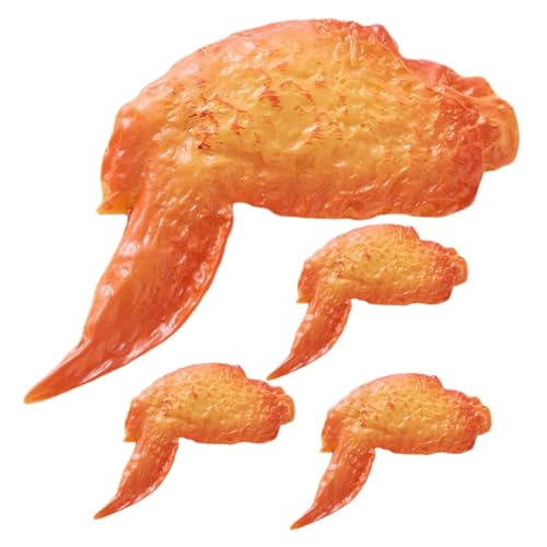 Gatuida 4 Stück Teiliges Realistische Hähnchenflügel Modell Geröstete Hähnchenflügel Lebensmittel Dekoration Präsentation Requisite für Fotografie Desktop Deko Küche Party Gatuida 4 Stück Teiliges Realistische Hähnchenflügel Modell Geröstete Hähnchenflügel Lebensmittel Dekoration Präsentation Requisite für Fotografie Desktop Deko Küche Party von Gatuida