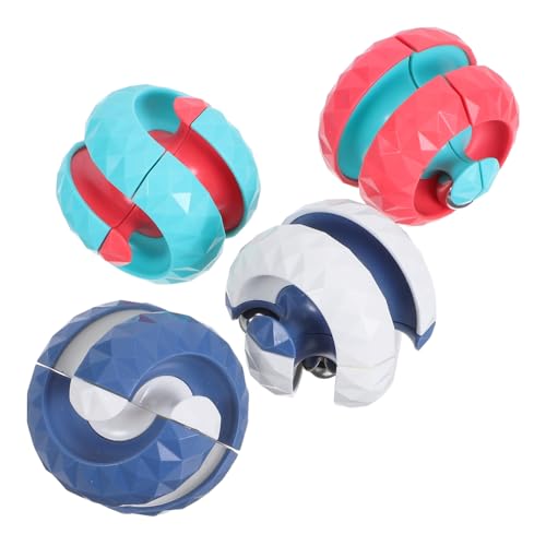 Gatuida 4 Stück Teiliges Sensorisches Aktivitätsspielzeug Kugeltrack Cube Stressabbau Spiel für Erwachsene mit Drehbarer Kugelstruktur zur Beruhigung Koordination von Gatuida