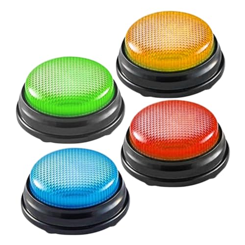 Gatuida 4 Stück Teiliges Spiel Buzzer mit Einzigartigen Sounds Robuster Kunststoff Quiz Button für Reaktionstraining für Klassenzimmer und Spielshows ohne Batterien Gatuida 4 Stück Teiliges Spiel Buzzer mit Einzigartigen Sounds Robuster Kunststoff Quiz Button für Reaktionstraining für Klassenzimmer und Spielshows ohne Batterien von Gatuida