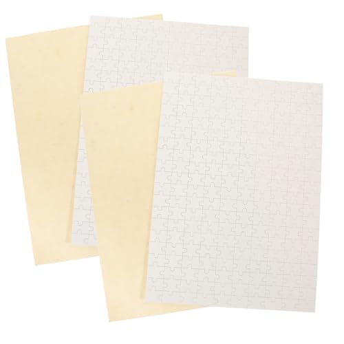 Gatuida 4 Stück Teiliges Sublimations Holzpuzzle Blanko Puzzleteile zum Bemalen und Beschriften DIY Wärmeübertragungs Puzzle für Kreative Bastelprojekte und Persönliche Gestaltung von Gatuida