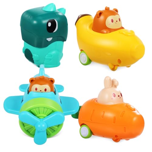 Gatuida 4 Stück Teiliges Tier Spielzeugauto für Kleinkinder Farbige Drückautos Dinosaurier Karotte Banane Flugzeug aus Kunststoff Perfektes für Geburtstage und Frühkindliche Bildung Gatuida 4 Stück Teiliges Tier Spielzeugauto für Kleinkinder Farbige Drückautos Dinosaurier Karotte Banane Flugzeug aus Kunststoff Perfektes für Geburtstage und Frühkindliche Bildung von Gatuida