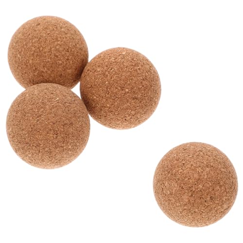 Gatuida 4 Stück Teiliges Tischfußball Korkbälle Leichte Kompakte Ersatzkugeln aus Holz für Indoor Tischkicker Langlebig Glatte Oberfläche für Tragbare Fußballtische von Gatuida