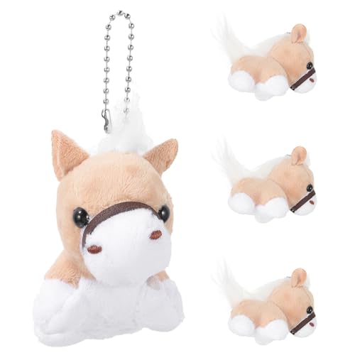Gatuida 4 Stück süßer Pferde-Plüsch-Schlüsselanhänger, Mini-Pferd, Stofftier, Taschenanhänger – weiches Plüsch-Auto-Accessoire und Rucksack-Dekor für Kinder, 12,7 cm Gatuida 4 Stück süßer Pferde-Plüsch-Schlüsselanhänger, Mini-Pferd, Stofftier, Taschenanhänger – weiches Plüsch-Auto-Accessoire und Rucksack-Dekor für Kinder, 12,7 cm von Gatuida