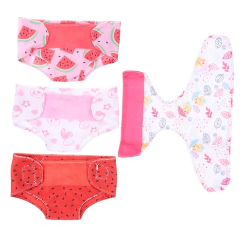 Gatuida 4 Teilige Puppenwindeln Babypuppe Neugeborenenwindeln Sommer Puppenzubehör Wiederverwendbare Puppenslips Puppen Outfits Mit Tiermuster Puppen Outfits Mit Gatuida 4 Teilige Puppenwindeln Babypuppe Neugeborenenwindeln Sommer Puppenzubehör Wiederverwendbare Puppenslips Puppen Outfits Mit Tiermuster Puppen Outfits Mit von Gatuida