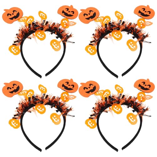 Gatuida 4-teiliges Halloween-Kürbis-Stirnband: Geister-Kürbis-Topper, Haarspange, Heiligentag, Kostümparty, Cosplay, festliches Anziehen, Fotografie, Kopfbedeckung Gatuida 4-teiliges Halloween-Kürbis-Stirnband: Geister-Kürbis-Topper, Haarspange, Heiligentag, Kostümparty, Cosplay, festliches Anziehen, Fotografie, Kopfbedeckung von Gatuida
