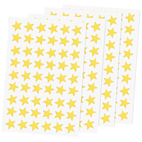 Gatuida 40 Blatt Selbstklebende Belohnungssterne Aufkleber Goldfolie Motivationssticker für Schule Büro Kreative Projekte von Gatuida
