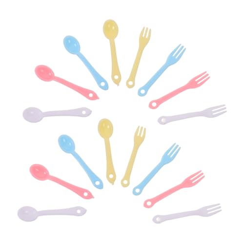 Gatuida 40 Sätze Teiliges Mini Plastik Besteck Set Bunt Winzige Gabeln und Löffel Miniatur Küchenutensilien für Puppenhaus Kreatives und Tischdeko Gatuida 40 Sätze Teiliges Mini Plastik Besteck Set Bunt Winzige Gabeln und Löffel Miniatur Küchenutensilien für Puppenhaus Kreatives und Tischdeko von Gatuida