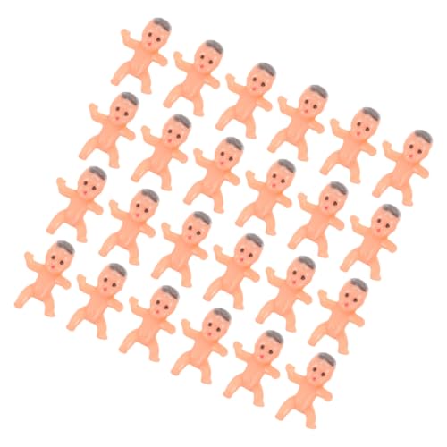 Gatuida 40 Stück Teiliges Mini Set aus Kunststoff Realistische Kleine Babyfiguren Vielseitige Babyparty Deko Detailreiche Miniaturen für Shower Spiele und Kuchenverzierung von Gatuida