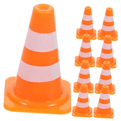 Gatuida 40 Stück Teiliges Mini Verkehrsschilder Spielset für Realistische Verkehrsbarrieren und Verkehrshütchen in Leuchtendem Orange Fördert Verkehrssicherheit und Spielerisches Lernen von Gatuida