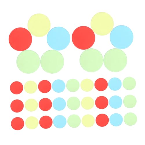 Gatuida 400 Stück Bunte Plastik Bingo Chips Marker in Farben Transparent für Bingo Spielkarten Klassenzimmer und Karneval Spielsteine von Gatuida