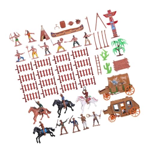 Gatuida 43 Stück Teiliges Western Cowboy Miniatur Figuren Realistische Simulation Charaktere für Sandtisch Dekoration Mini Modell Figuren für Landschaftsbau und Sammler Gatuida 43 Stück Teiliges Western Cowboy Miniatur Figuren Realistische Simulation Charaktere für Sandtisch Dekoration Mini Modell Figuren für Landschaftsbau und Sammler von Gatuida