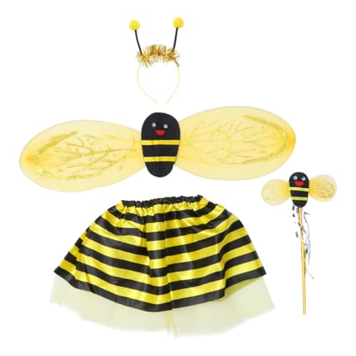 Gatuida 4er Set Kleines Bienen-vier-teiliger Set Halloween Kinderflügel -outfit Fee Ballettröckchen Zubehör Artikel Kostüm Thematisiert Cosplay Honigbiene Wächter Gatuida 4er Set Kleines Bienen-vier-teiliger Set Halloween Kinderflügel -outfit Fee Ballettröckchen Zubehör Artikel Kostüm Thematisiert Cosplay Honigbiene Wächter von Gatuida