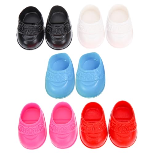 Gatuida 5 Paare Mini Puppenschuhe Flache Bunte Schuhe für Puppen Niedliche Miniatur Schuhaccessoires für Puppenhaus Geeignet für Barbie und Spielpuppen Gatuida 5 Paare Mini Puppenschuhe Flache Bunte Schuhe für Puppen Niedliche Miniatur Schuhaccessoires für Puppenhaus Geeignet für Barbie und Spielpuppen von Gatuida