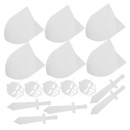 Gatuida 5 Sätze DIY Ritter Kostüm Zubehör Medieval Knight Toys Shield Maske Bastelset Karton für Faschingskostüme Jungen Mädchen Halloween Party Gatuida 5 Sätze DIY Ritter Kostüm Zubehör Medieval Knight Toys Shield Maske Bastelset Karton für Faschingskostüme Jungen Mädchen Halloween Party von Gatuida