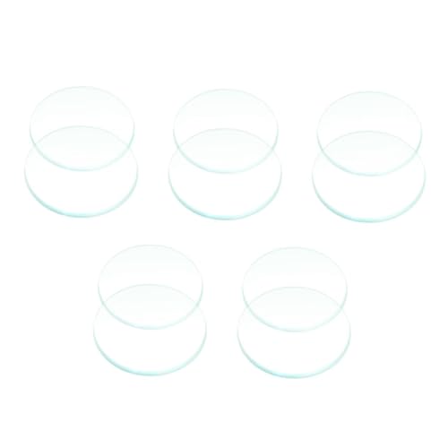 Gatuida 5 Sätze Wissenschaftliche Laborausrüstung Doppelkonvexlinsen Physiklehrmittel Optische Glaslinsen Für Mikroskop Und Experimente 2 Stück * 5 von Gatuida