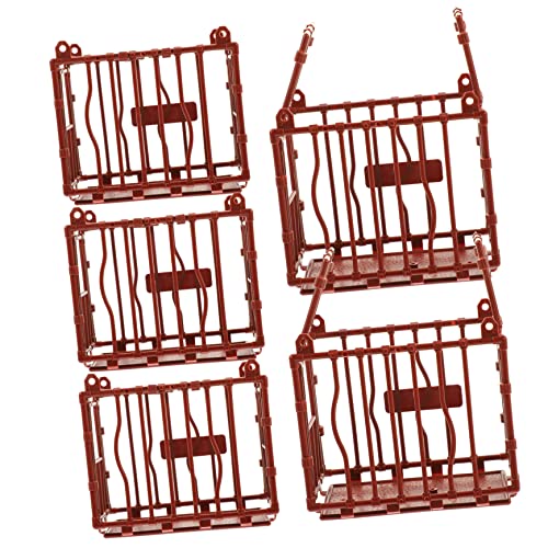 Gatuida 5 Stück -DIY-Werkzeug-Requisiten Tierspielzeug für Miniaturzaun winzig Tierkäfig Tierkäfig Dekoration Mini- Mini-Kunststoffkäfig Plastik rot Gatuida 5 Stück -DIY-Werkzeug-Requisiten Tierspielzeug für Miniaturzaun winzig Tierkäfig Tierkäfig Dekoration Mini- Mini-Kunststoffkäfig Plastik rot von Gatuida