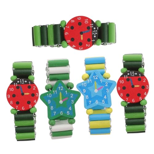 Gatuida 5 Stück Holzarmbanduhr Farbenfrohes Cartoon Design Lernspielzeug Sicher Umweltfreundlich Fördert Zeitverständnis Frühe Bildung für Jungen und Mädchen Alltagsspiele Zufällige Farbe Gatuida 5 Stück Holzarmbanduhr Farbenfrohes Cartoon Design Lernspielzeug Sicher Umweltfreundlich Fördert Zeitverständnis Frühe Bildung für Jungen und Mädchen Alltagsspiele Zufällige Farbe von Gatuida