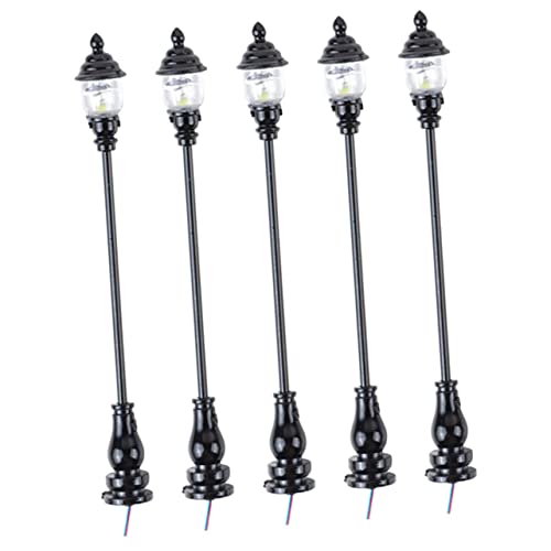 Gatuida 5 Stück Maßstab Weißes Licht Garten Dekoration Miniatur Ornamente für DIY Sandtisch und Modellbau von Gatuida