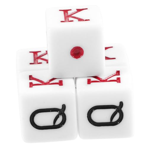 Gatuida 5 Stück Quadratische Charakterwürfel Requisiten Würfelspiel Pokerwürfel Requisite Tragbare Würfel Lügner Würfel Requisite Partygeschenke Lustige Spielchips von Gatuida