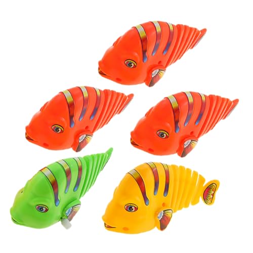 Gatuida 5 Stück Schwingendes Fischspielzeug Aufziehspielzeuge aus Kunststoff Farbenfrohes Wasserspielzeug für Fördert die Sensorische Entwicklung und Hand Auge Koordination Gatuida 5 Stück Schwingendes Fischspielzeug Aufziehspielzeuge aus Kunststoff Farbenfrohes Wasserspielzeug für Fördert die Sensorische Entwicklung und Hand Auge Koordination von Gatuida